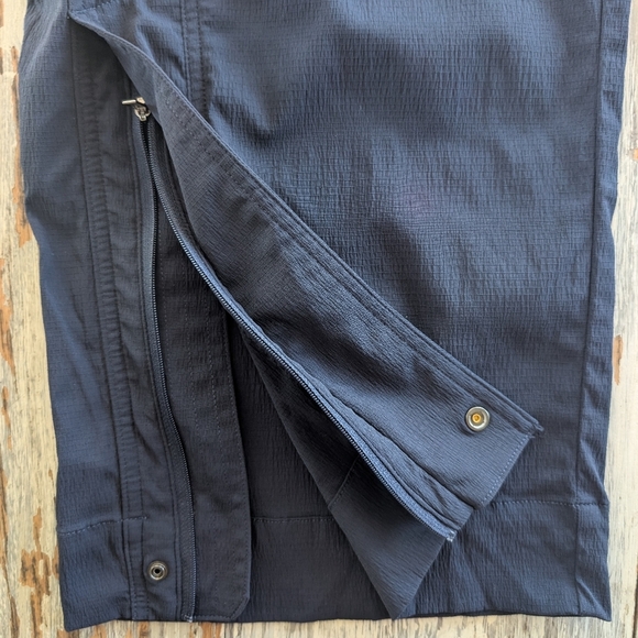 Athleta Trekkie High Rise Parachute Pants Navy Women's 12 - Picture 5 of 10